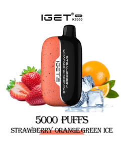 IGET Moon 5000 - Strawberry Orange Green ICE